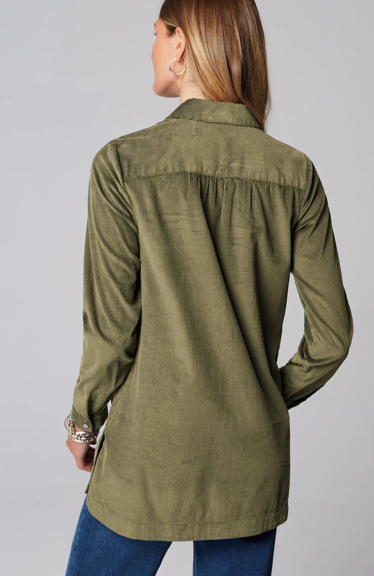 Corduroy A-Line Tunic