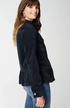 Corduroy Peplum Jacket