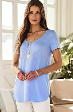Cotton And Tencel™ Modal Shirttail Tunic