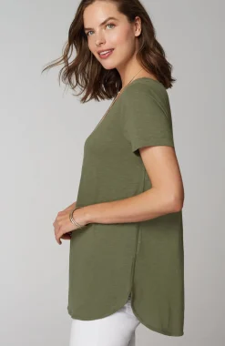 Cotton And Tencel™ Modal Shirttail Tunic
