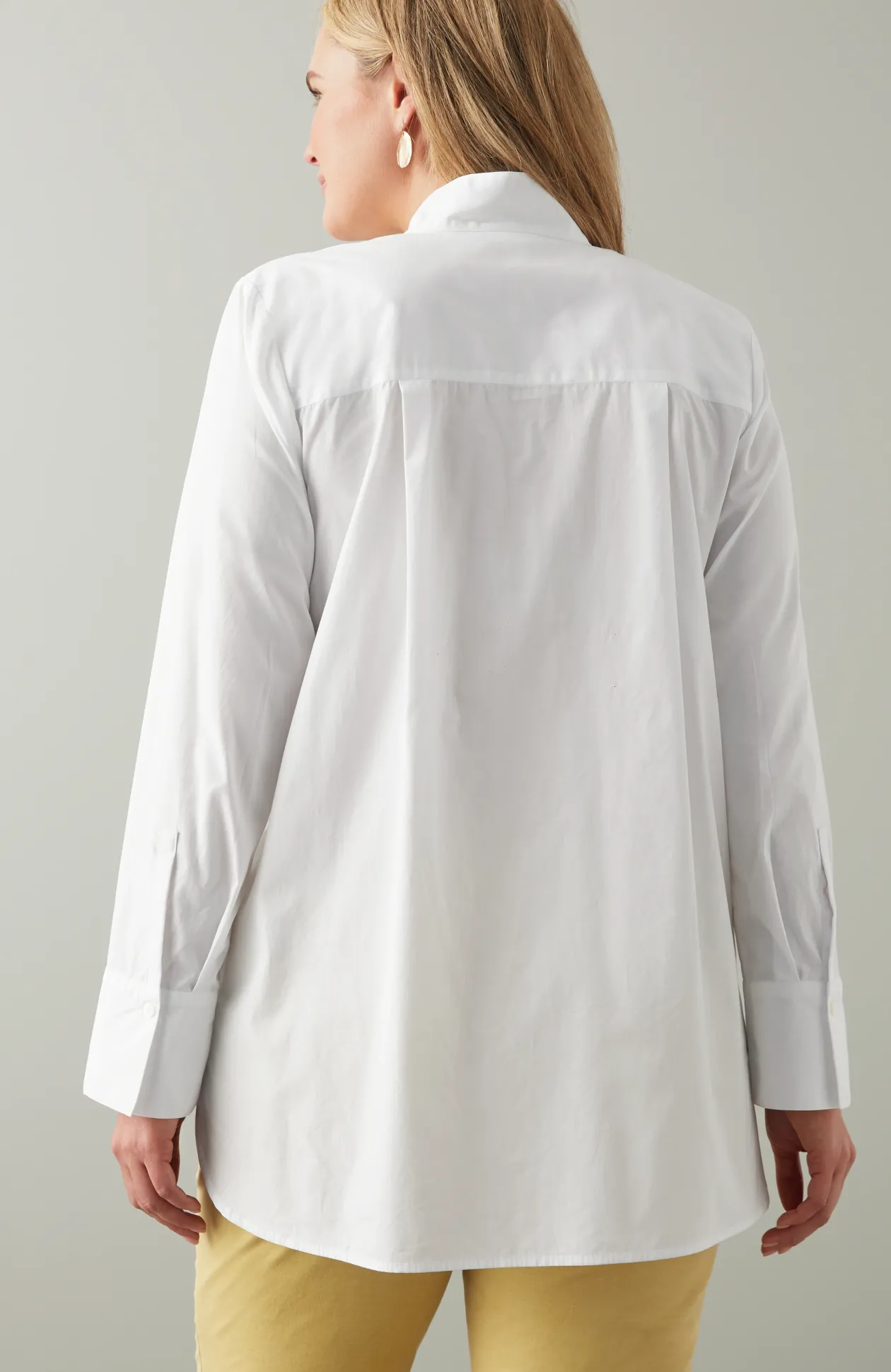 Cotton Stand-Collar Tunic