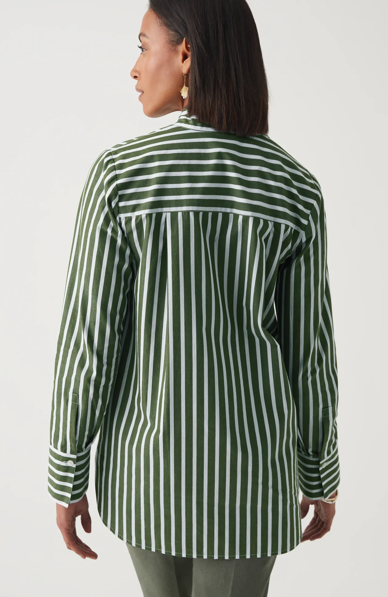 Cotton Stand-Collar Tunic