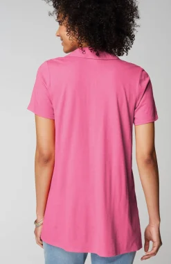 Cotton-Gauze Mixed-Media Tunic