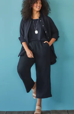 Cotton-Gauze Split-Hem Tunic