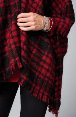 Cozy Plaid Blanket Ruana