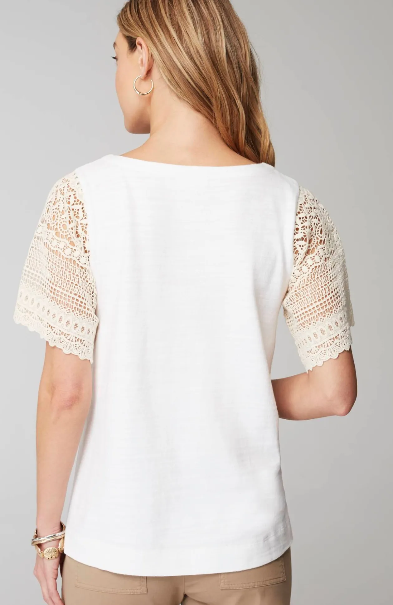 Crochet-Sleeve Top