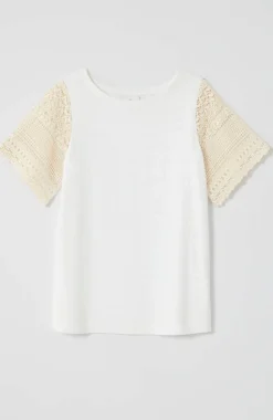 Crochet-Sleeve Top