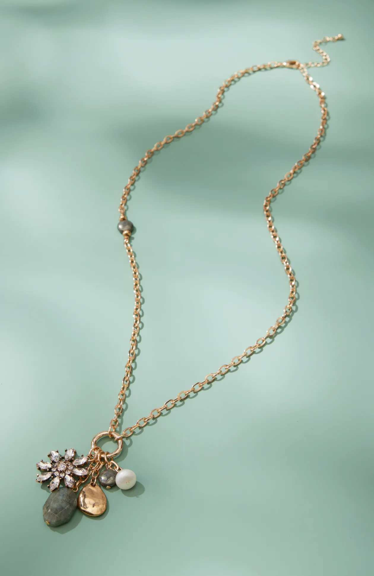 Crystalized Flower Cluster Necklace