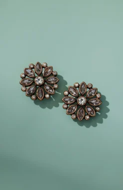 Crystalized Flower Earrings