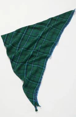 Double-Faced Plaid Scarf