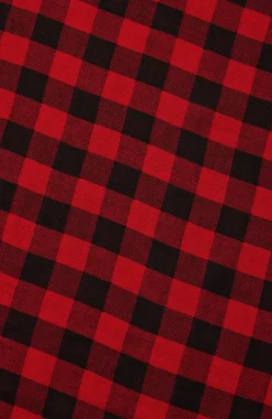 Double-Faced Plaid Scarf