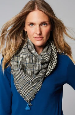 Double-Faced Plaid Scarf