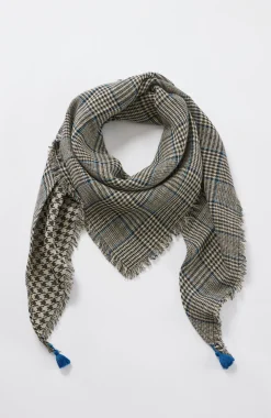 Double-Faced Plaid Scarf