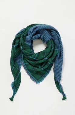 Double-Faced Plaid Scarf