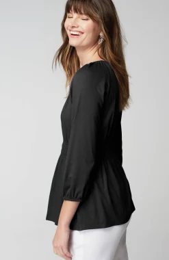 Elastic-Waist Top
