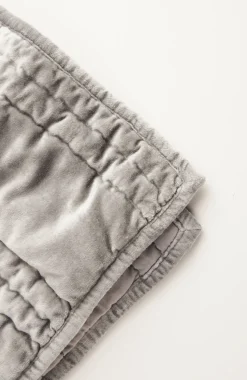 Elements Quilted Velvet Throw