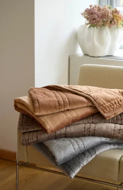 Elements Quilted Velvet Throw