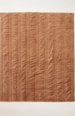 Elements Quilted Velvet Throw