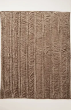 Elements Quilted Velvet Throw