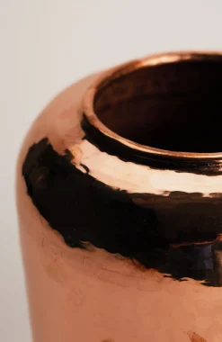 Elements Small Hammered-Copper Vase