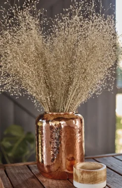 Elements Small Hammered-Copper Vase