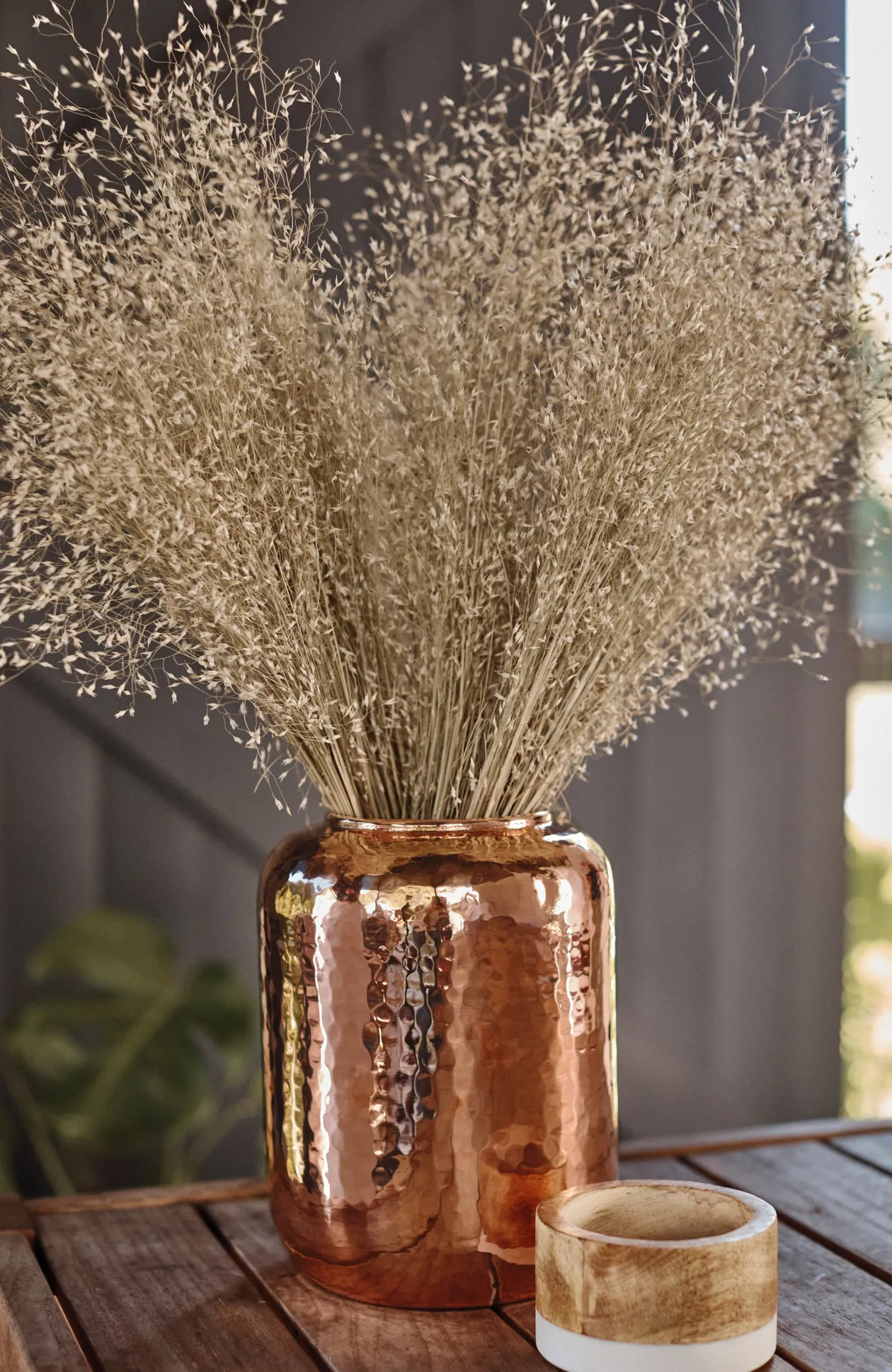 Elements Small Hammered-Copper Vase