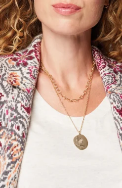 Etched Pinecone Pendant Necklace