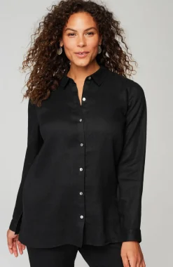 Everyday Linen Button-Front Shirt