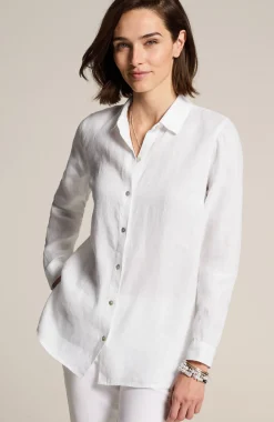 Everyday Linen Button-Front Shirt