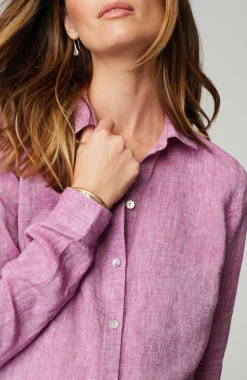 Everyday Linen Button-Front Shirt