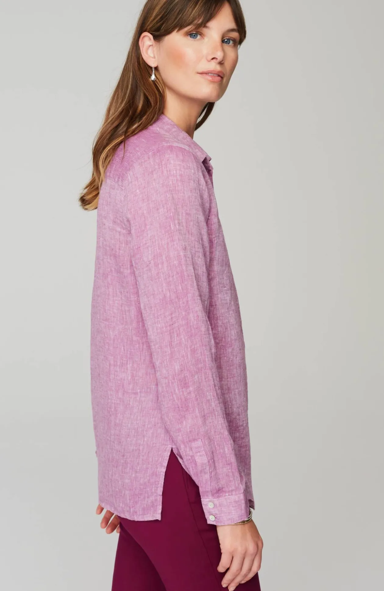 Everyday Linen Button-Front Shirt