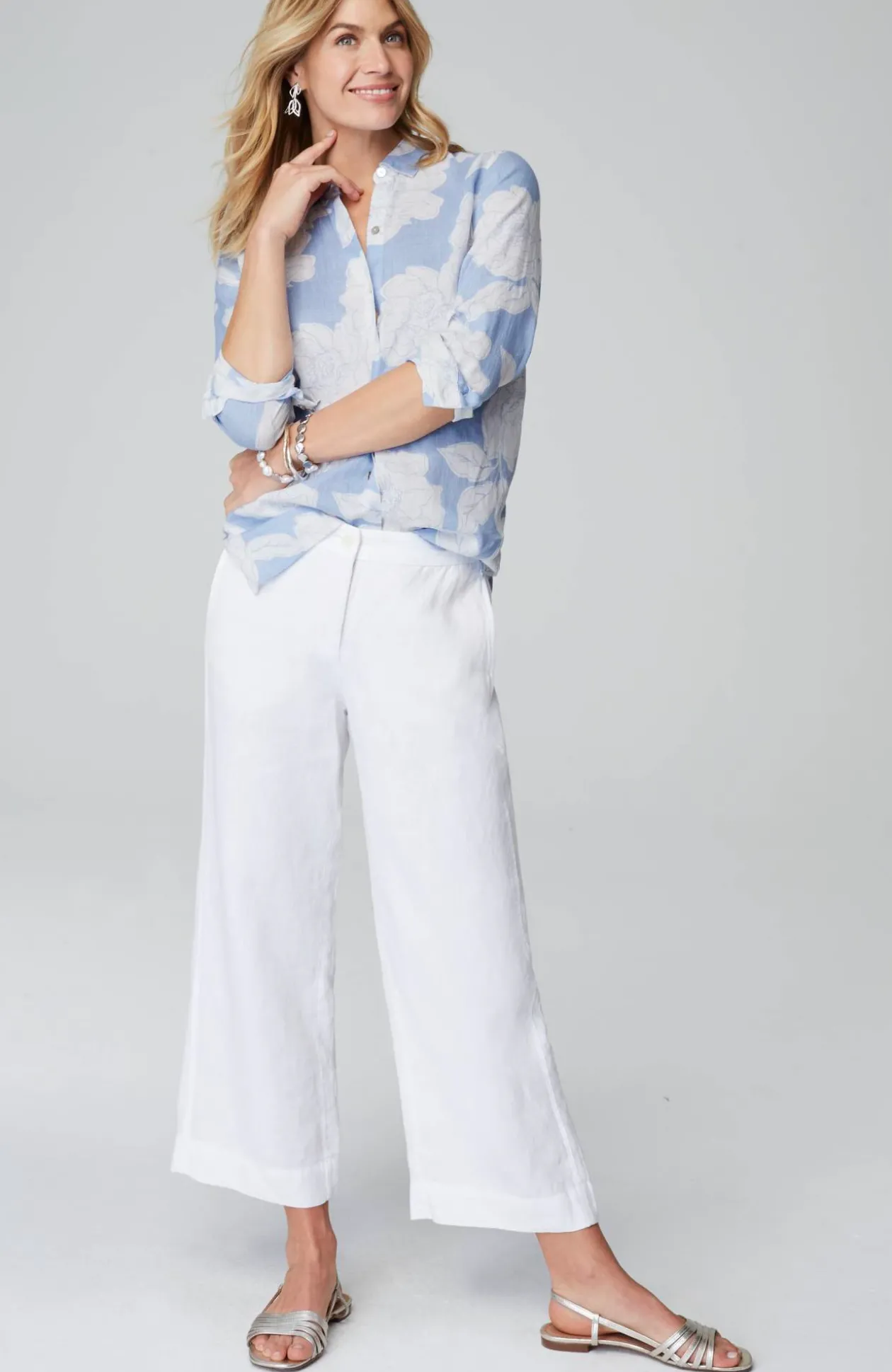Everyday Linen Button-Front Shirt