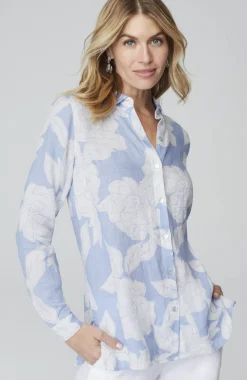 Everyday Linen Button-Front Shirt