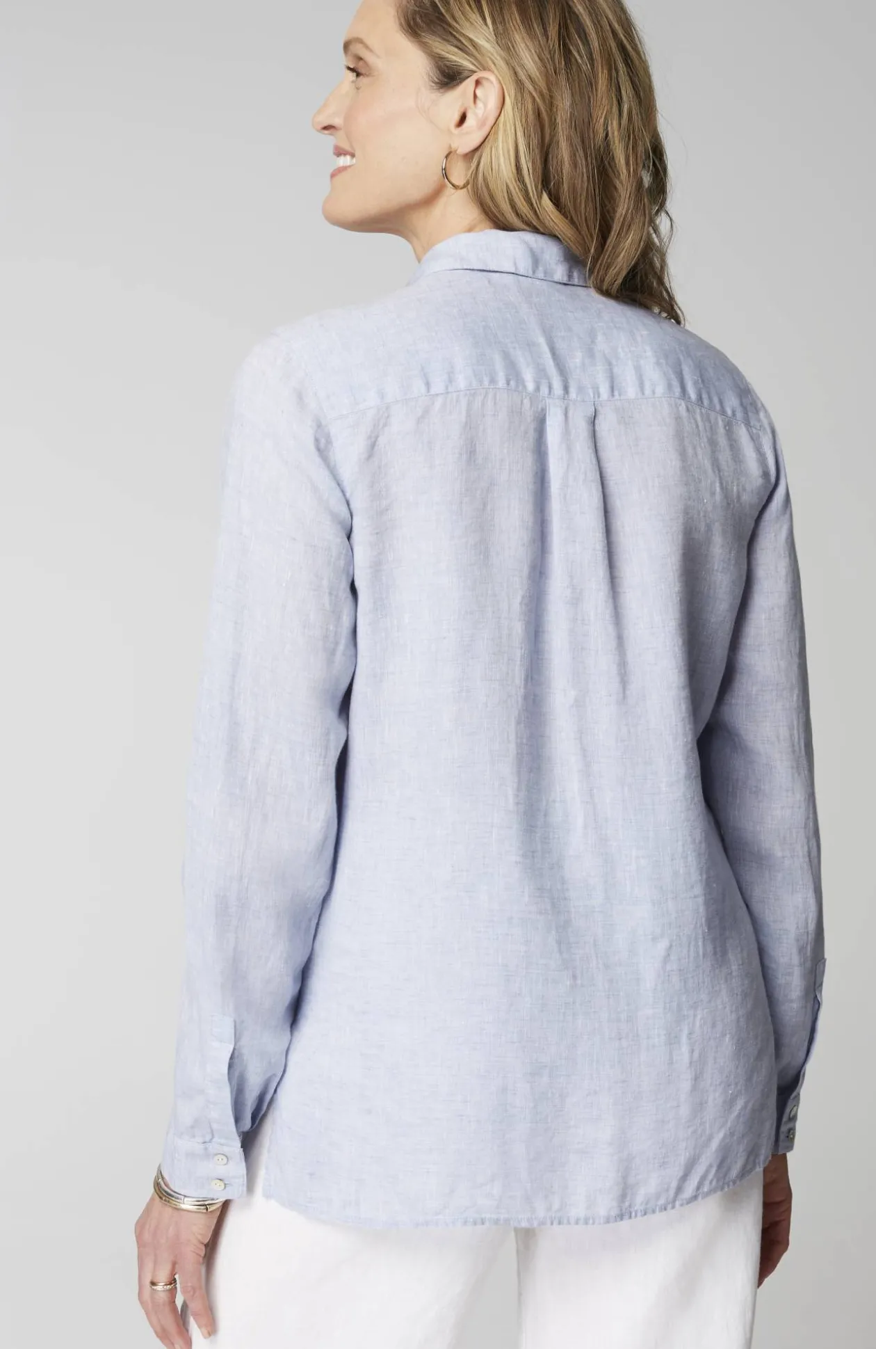 Everyday Linen Button-Front Shirt