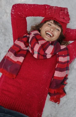Exploded Plaid Scarf