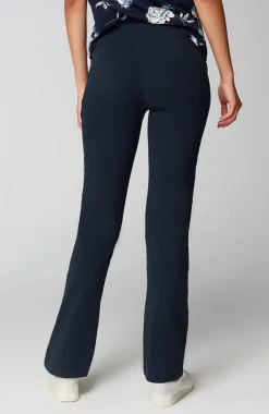 Fit Breathe Cotton High-Rise Boot-Cut Pants