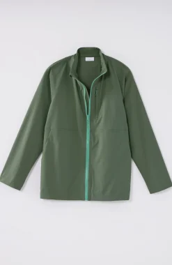 Fit Contrasting-Zipper Jacket