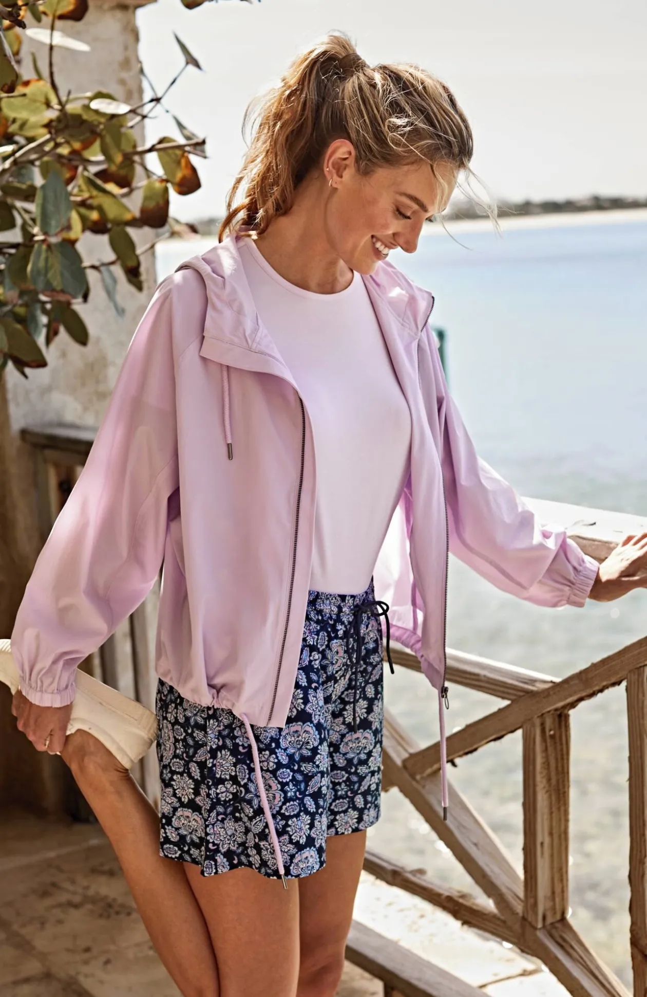 Fit Cropped Anorak Jacket