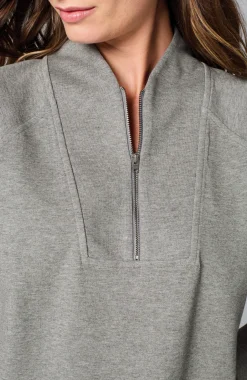 Fit Double-Knit Zipped-Collar Dress