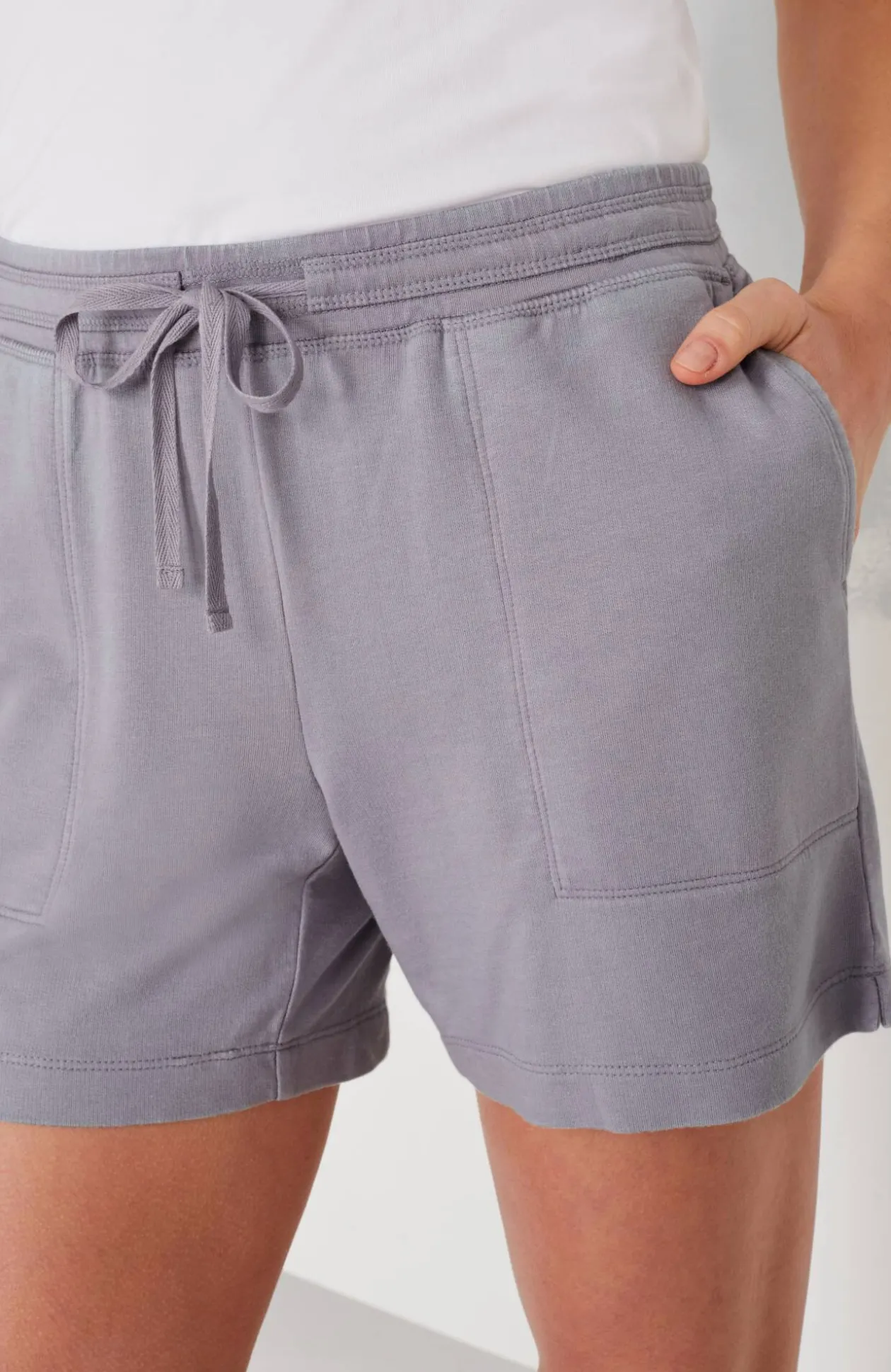Fit Drawstring-Waist Knit Shorts