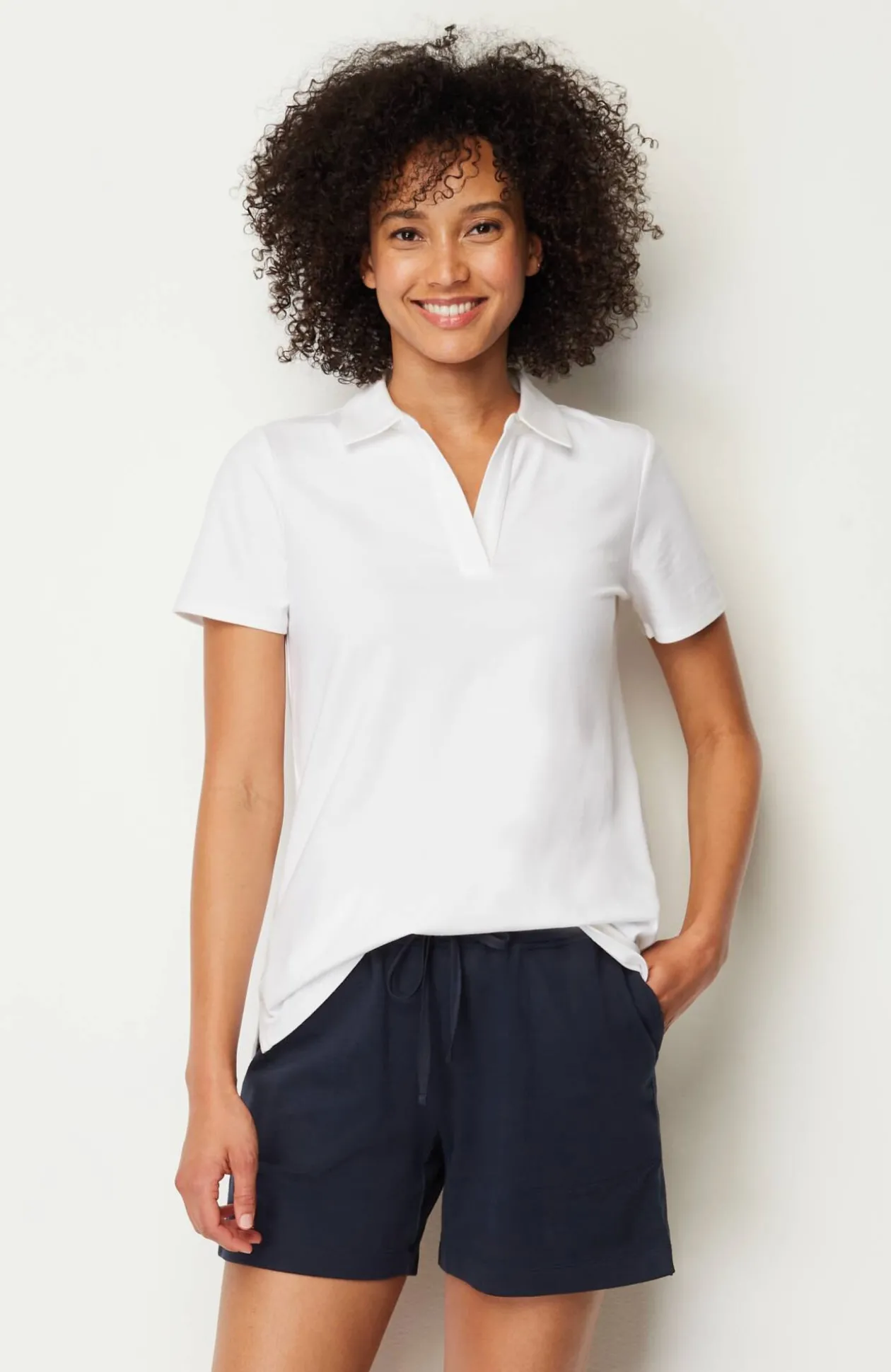 Fit Drawstring-Waist Knit Shorts