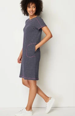 Fit Elevate Terry Contrasting-Stitch Dress