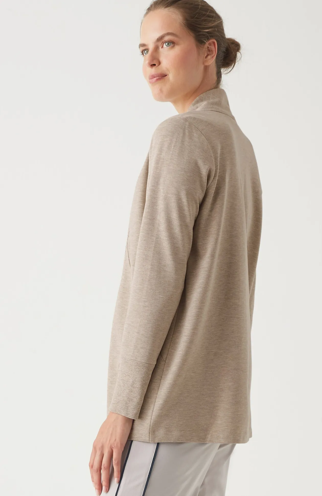 Fit Elevate Terry Open-Front Jacket