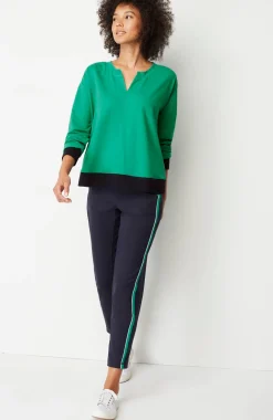 Fit Elevate Terry Split-Neck Sweatshirt