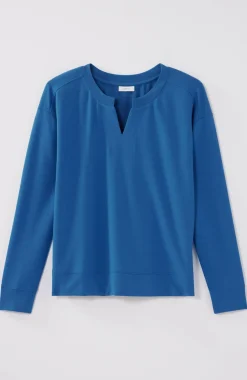 Fit Elevate Terry Split-Neck Sweatshirt
