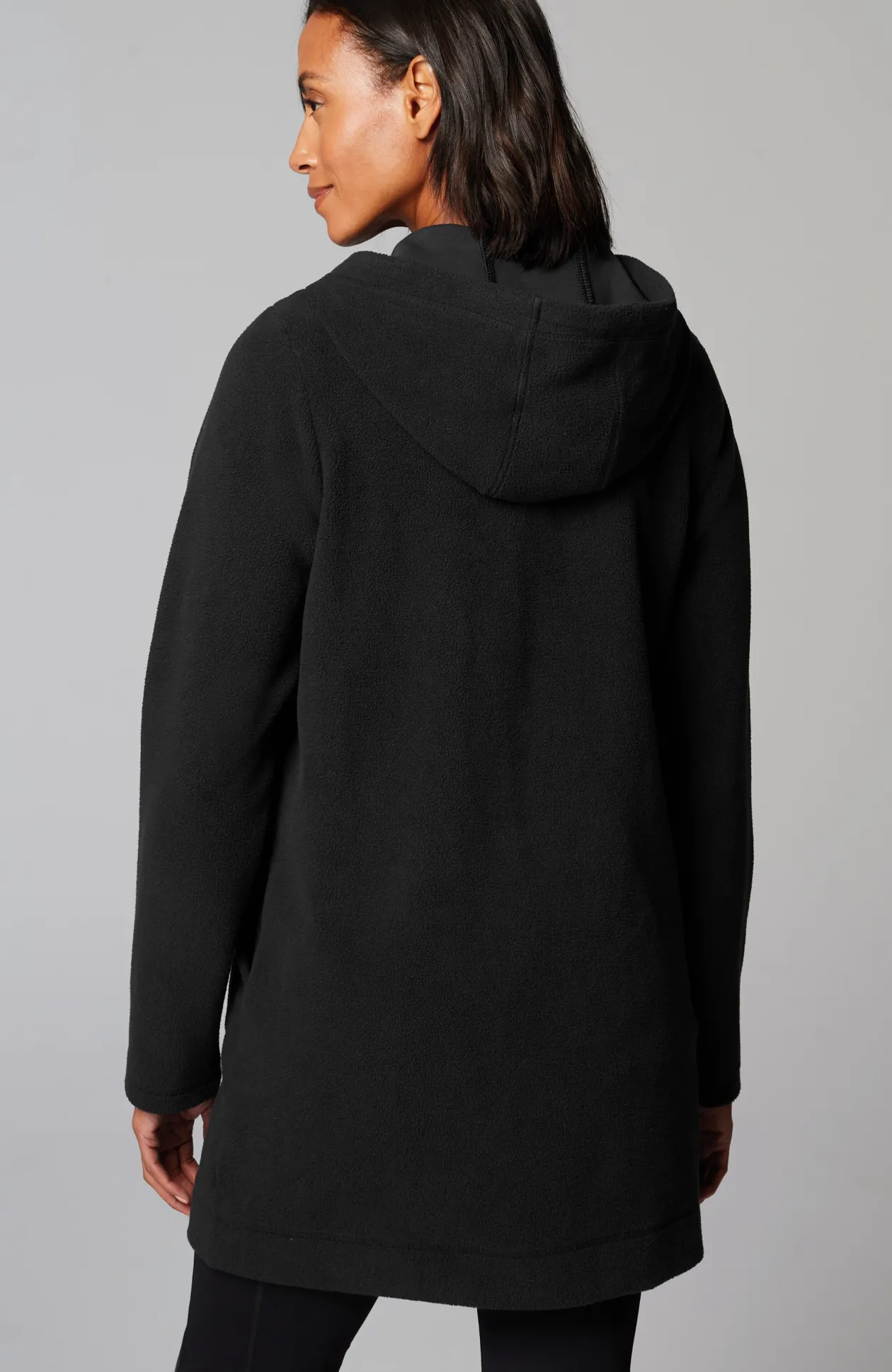 Fit Fleece Snap-Front Hooded Jacket