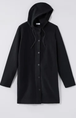 Fit Fleece Snap-Front Hooded Jacket