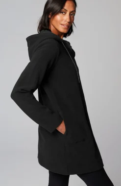 Fit Fleece Snap-Front Hooded Jacket