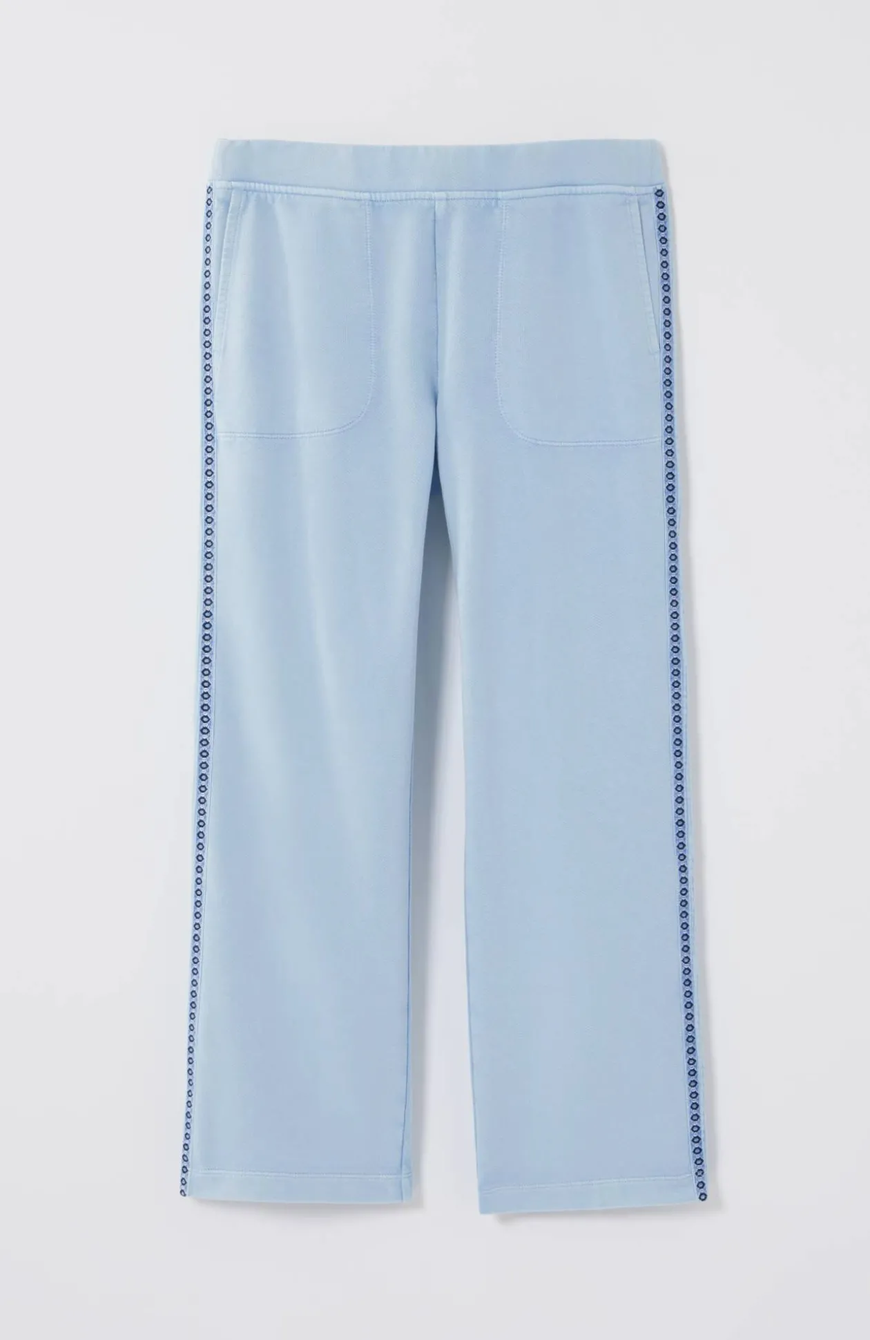 Fit French Terry Embroidered Crops