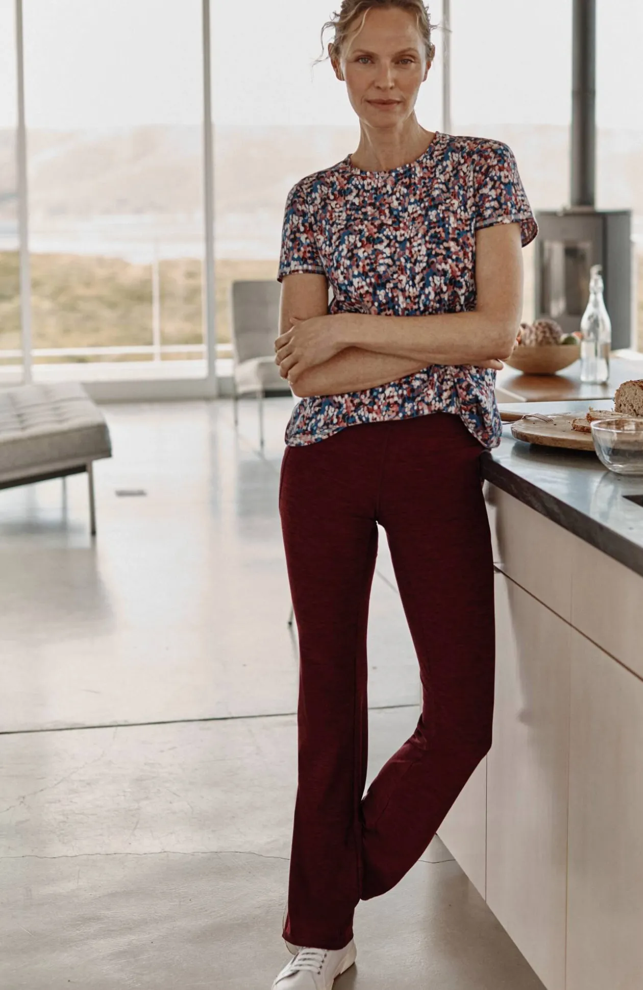Fit Performance High-Rise Boot-Cut Pants